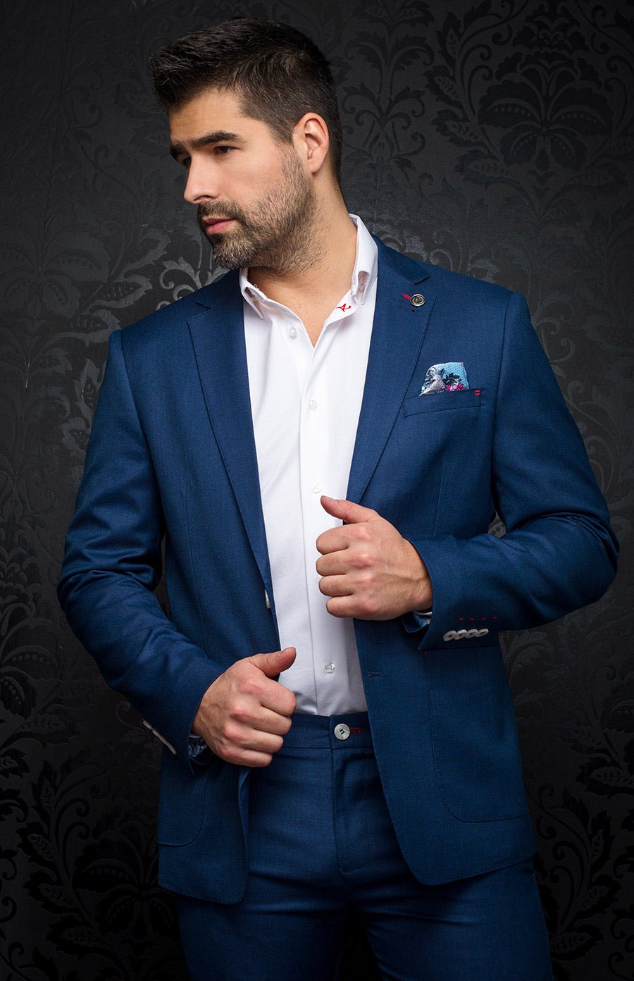 Navy fitted blazer best sale