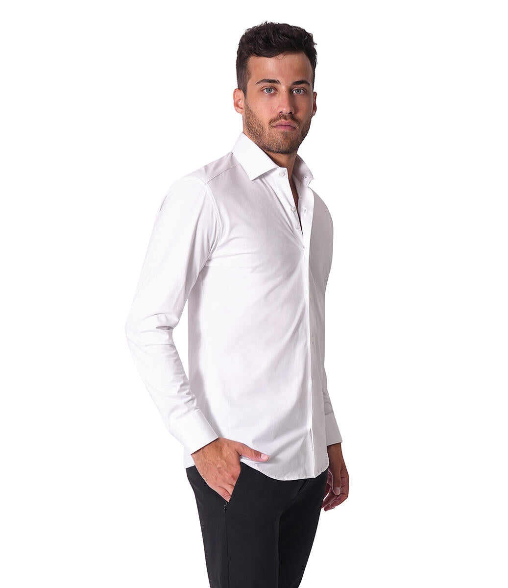 Bertigo Shirt | Cooper-05 White Solid