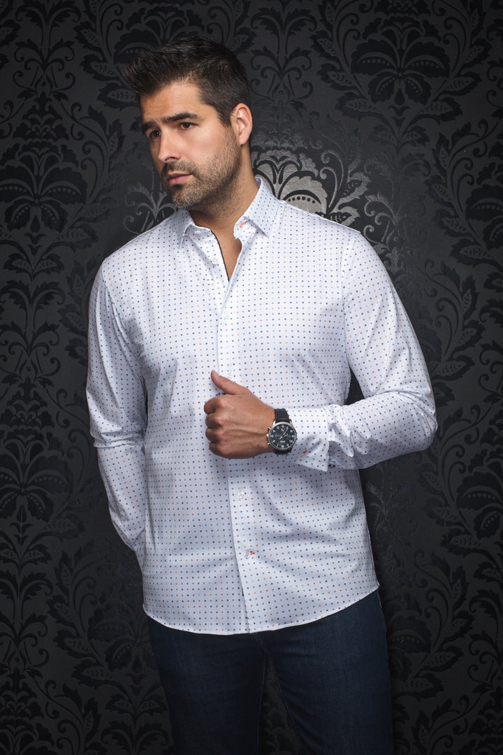 Au Noir Stretch Shirt | Alexander SQRX White