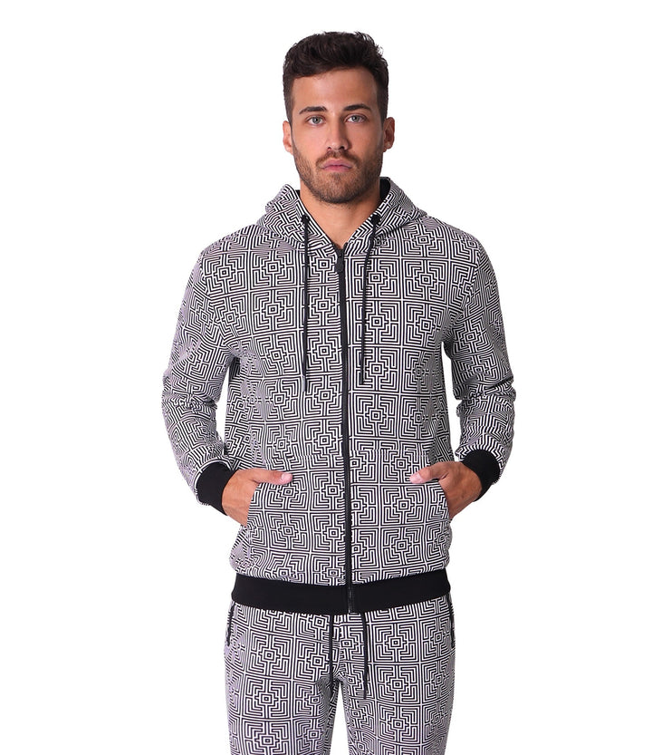 Bertigo Athletic Wear | Perth Abstract Black Hoodie