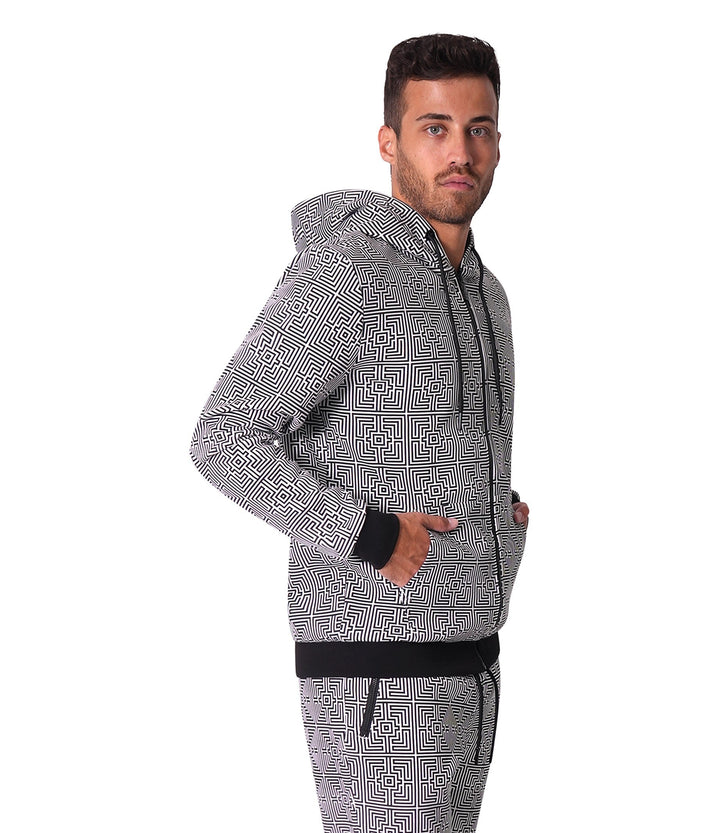 Bertigo Athletic Wear | Perth Abstract Black Hoodie