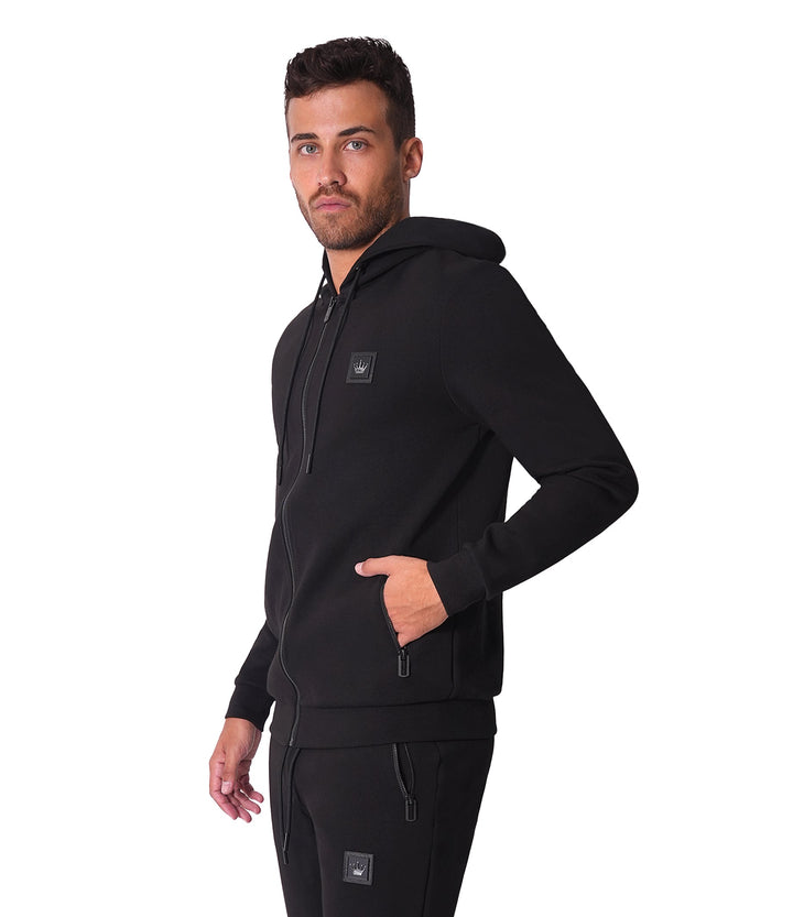 Bertigo Athletic Wear | Zuma Side Pocket Black Hoodie