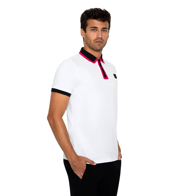 Bertigo Short-Sleeve Polos | DIJON WHITE POLO