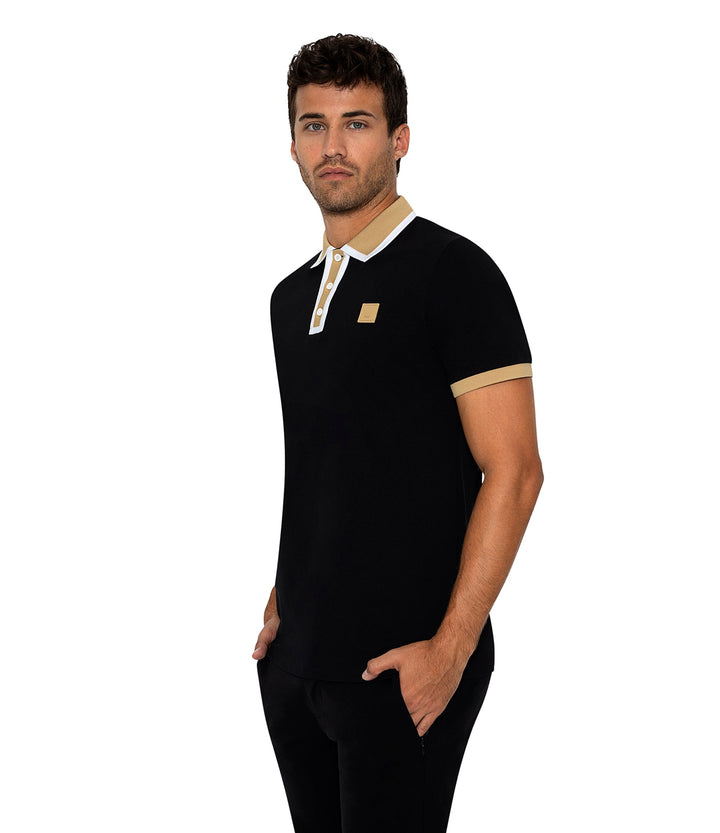 Bertigo Short-Sleeve Polos | DIJON BLACK POLO