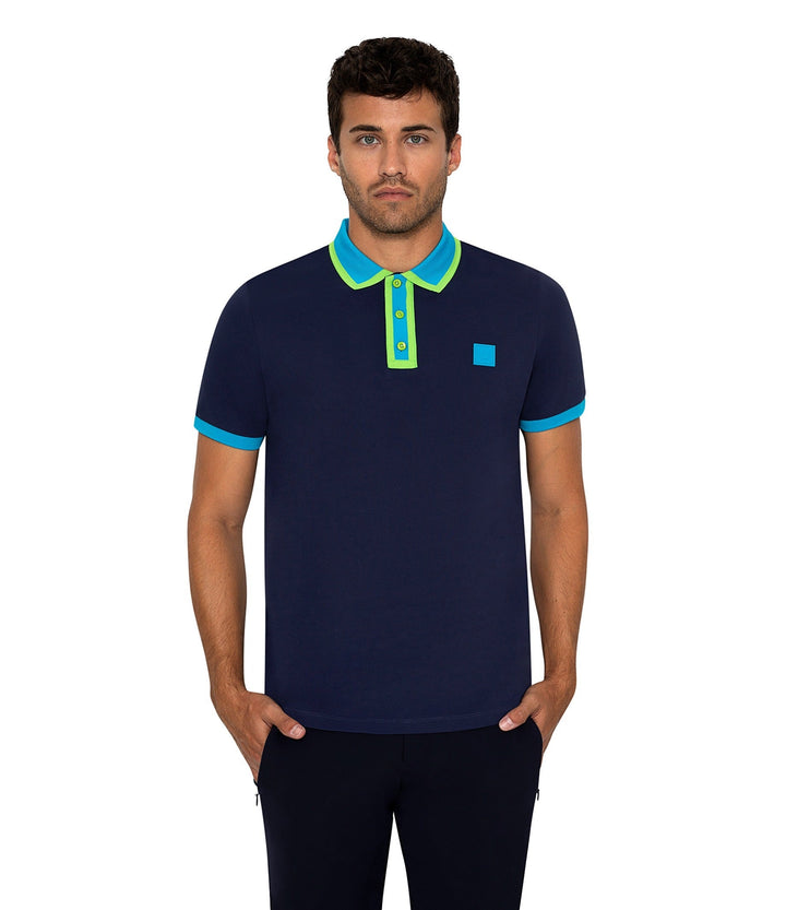 Bertigo Short-Sleeve Polos | DIJON NAVY POLO