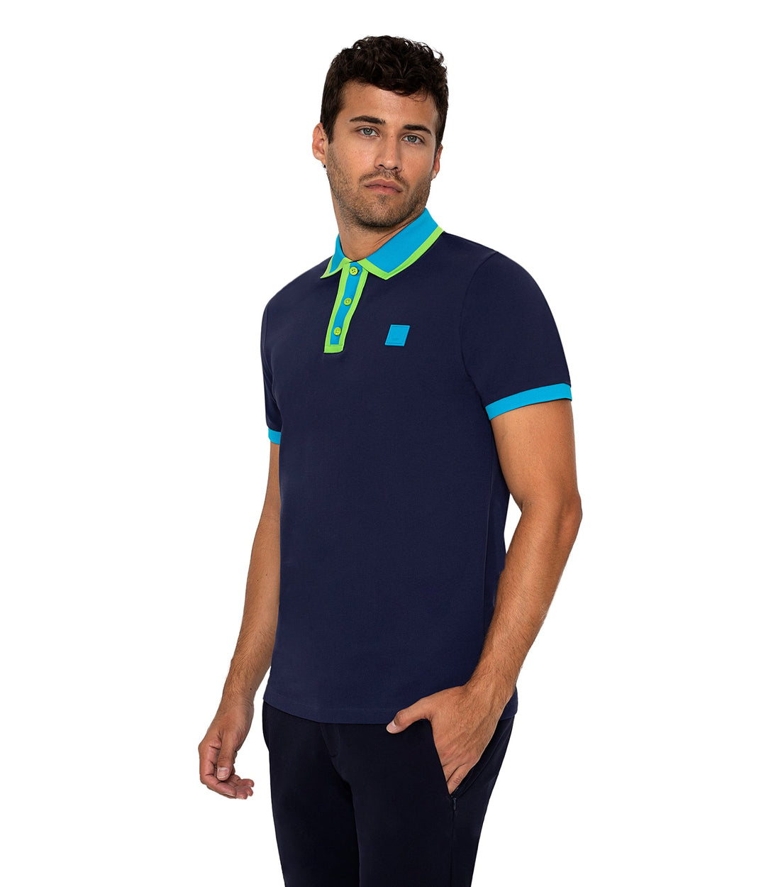 Bertigo Short-Sleeve Polos | DIJON NAVY POLO