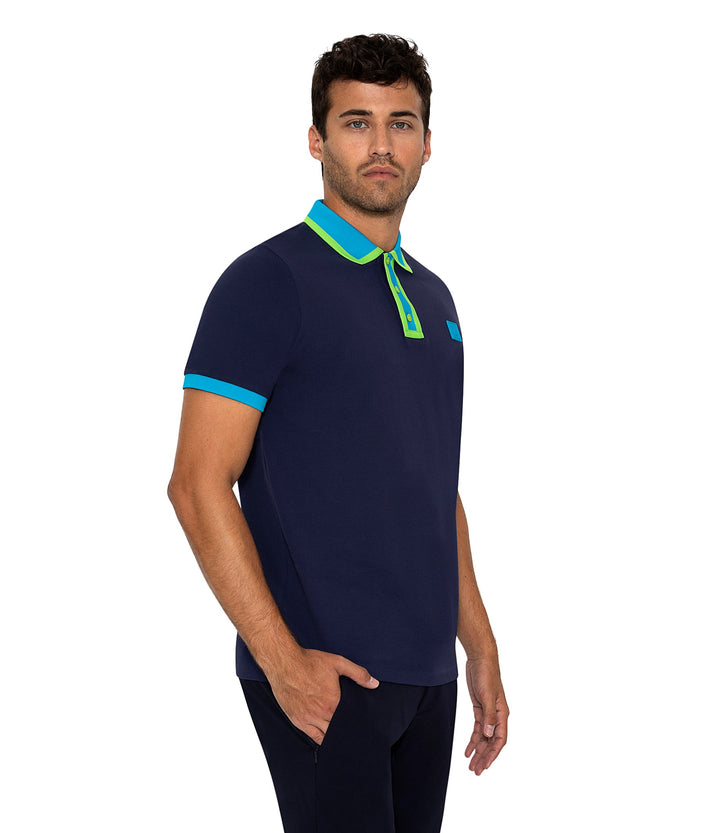 Bertigo Short-Sleeve Polos | DIJON NAVY POLO