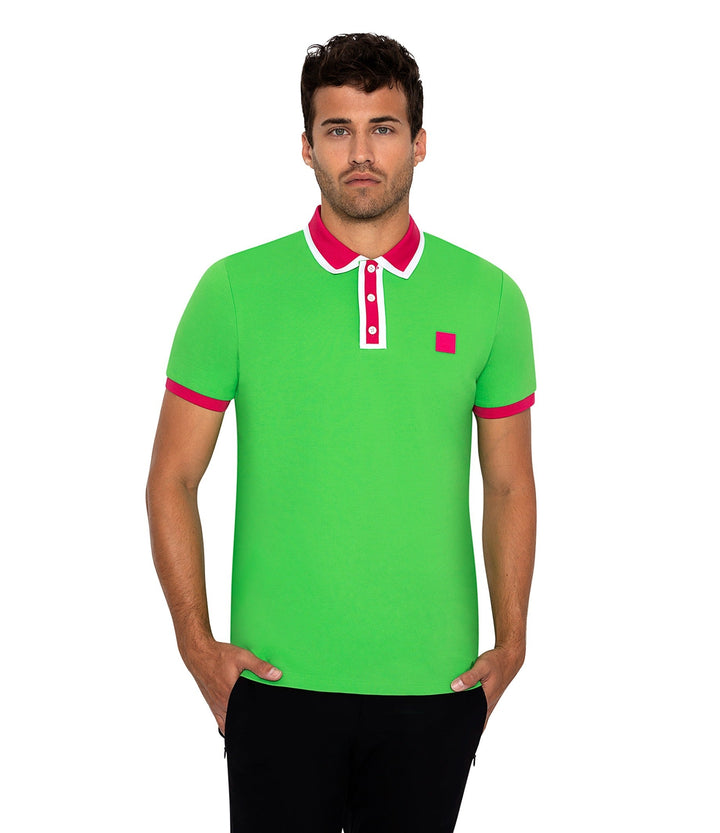 Bertigo Short-Sleeve Polos | DIJON GREEN POLO