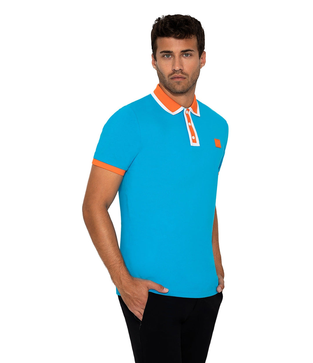 Bertigo Short-Sleeve Polos | DIJON TURQUOISE POLO