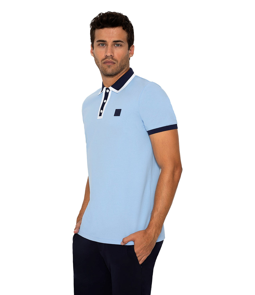 Bertigo Short-Sleeve Polos | DIJON BLUE POLO