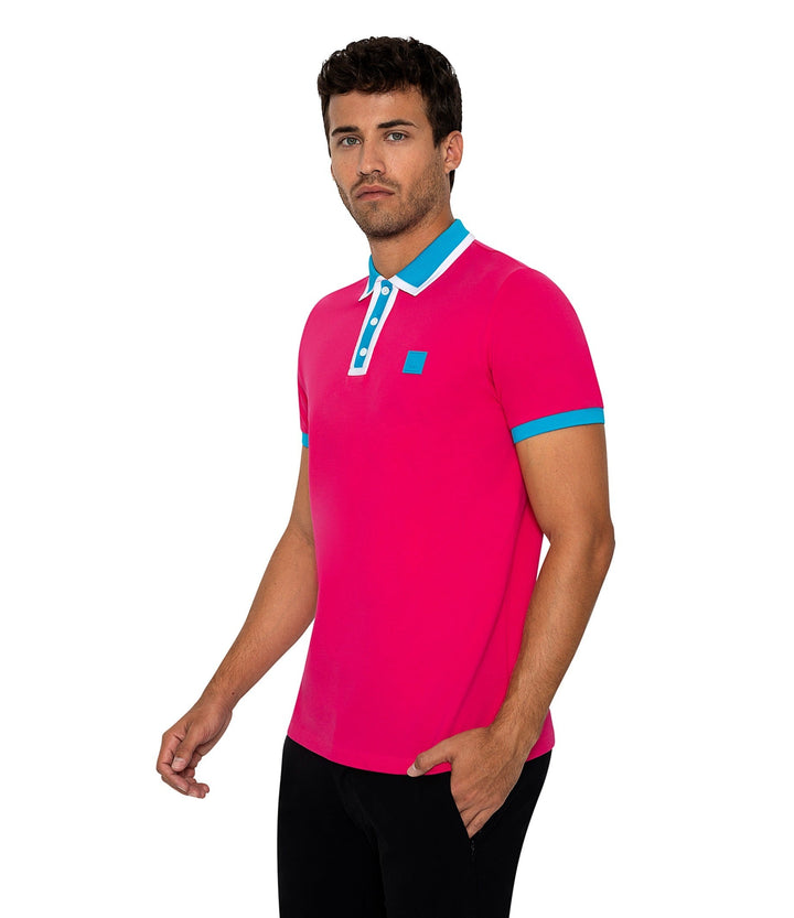 Bertigo Short-Sleeve Polos | DIJON FUSCHIA POLO