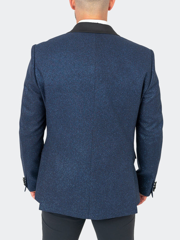 Maceoo Blazers.Maceo | Blazer Shawl Ceremonial Blue