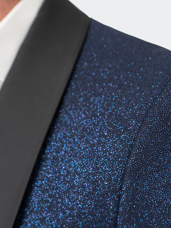 Maceoo Blazers.Maceo | Blazer Shawl Ceremonial Blue