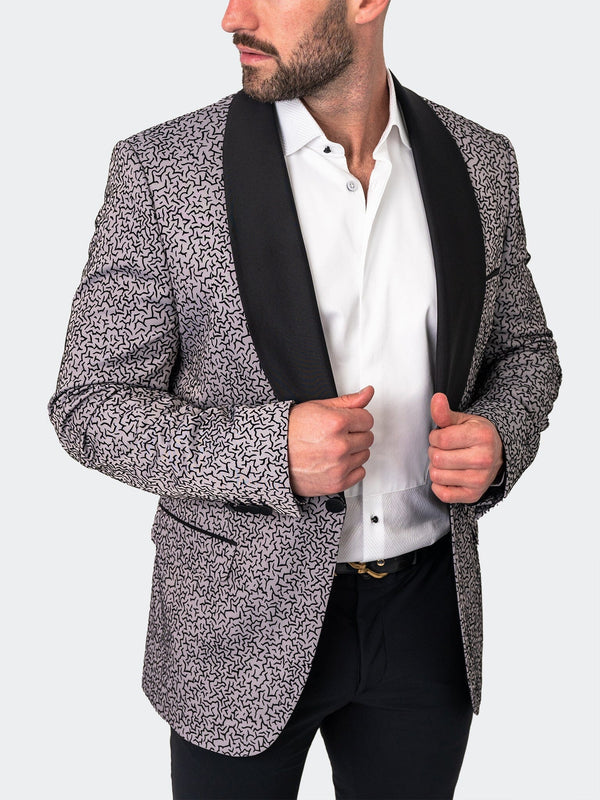 Maceoo Blazers.Maceo | Blazer Shawl Ceremonialgrey Grey