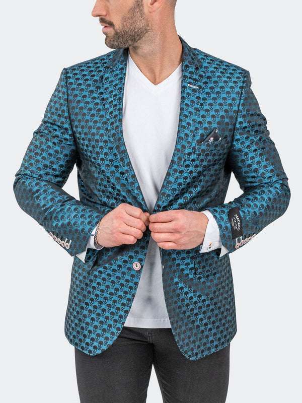 Maceoo Blazers.Maceo | Blazer SkullRepeat Blue