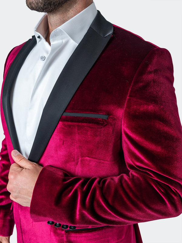 Maceoo Blazers.Maceo | Blazer Tesla Velvet Red