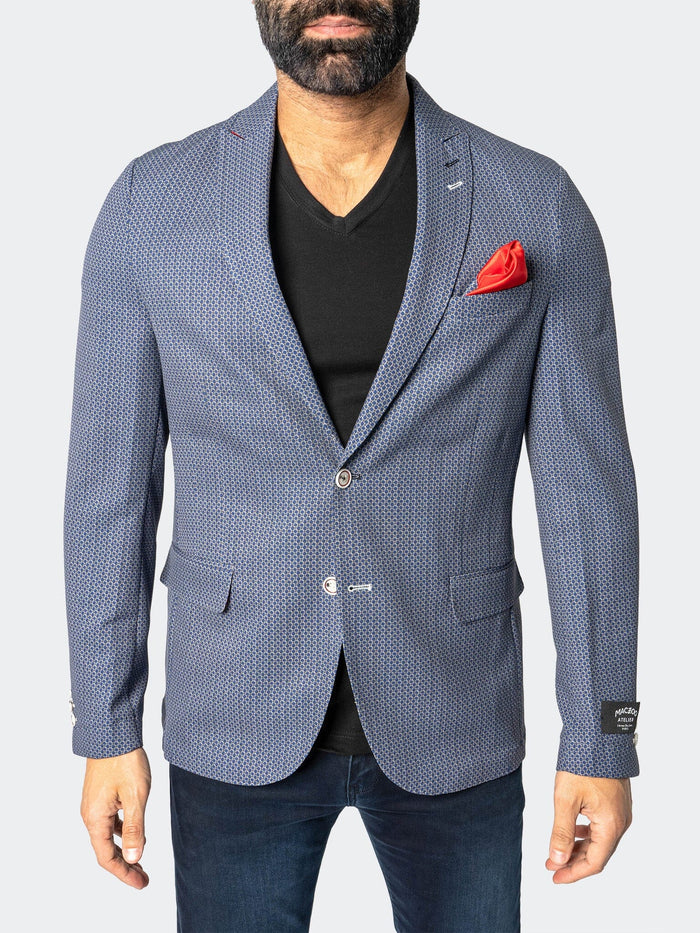 Maceoo Blazer | Blazer Unconstructed Descartes Thatch Blue