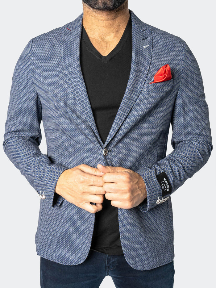 Maceoo Blazer | Blazer Unconstructed Descartes Thatch Blue