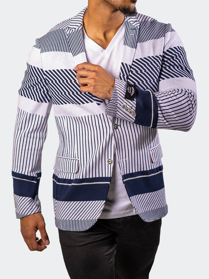 Maceoo Blazer | Blazer UnconstructedKnitted Blue