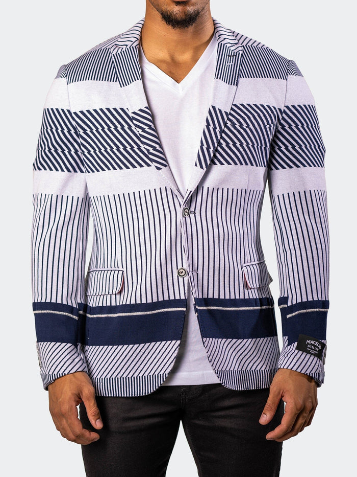 Maceoo Blazer | Blazer UnconstructedKnitted Blue