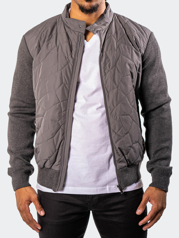 Maceoo Jacket |Bomber Moon Grey