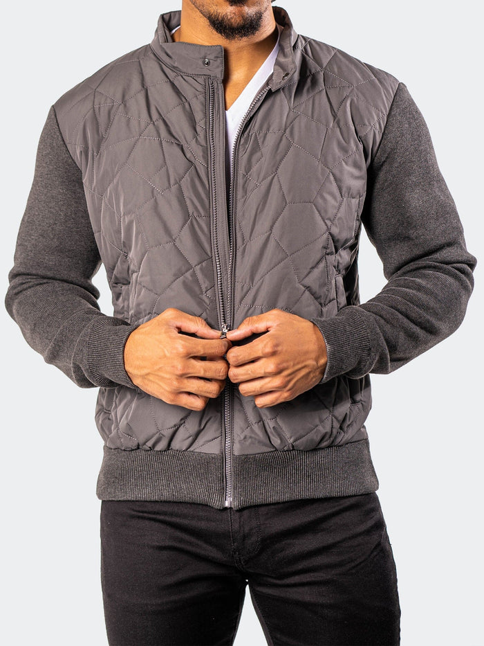 Maceoo Jacket |Bomber Moon Grey