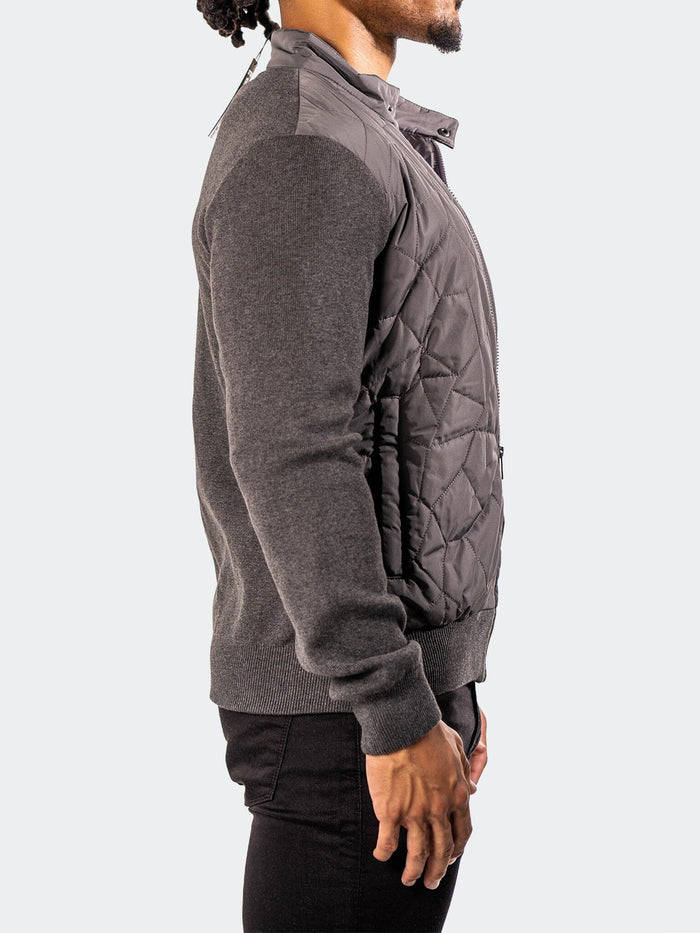 Maceoo Jacket |Bomber Moon Grey