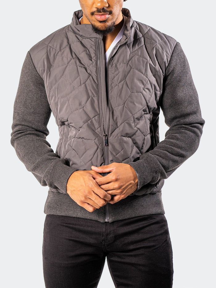 Maceoo Jacket |Bomber Moon Grey