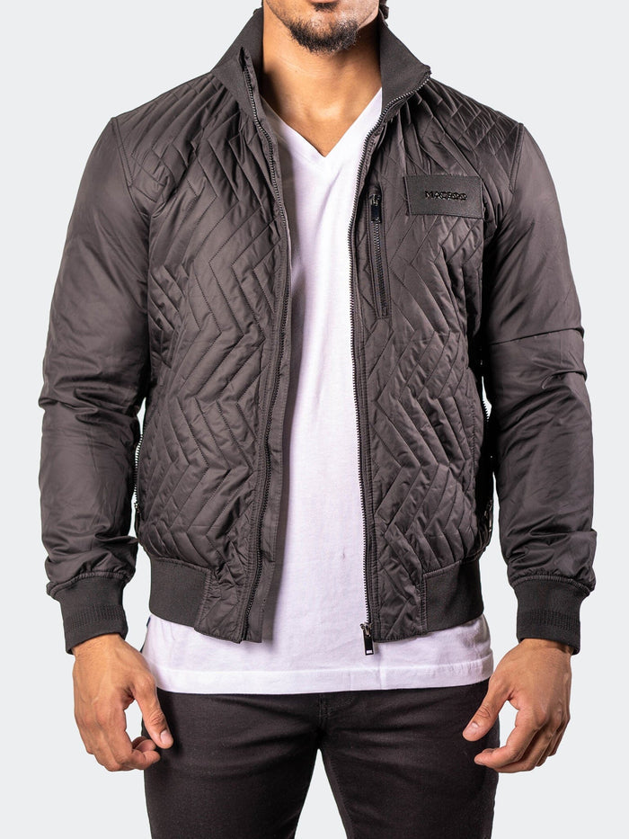 Maceoo Jacket | Bomber PuffyComb Black