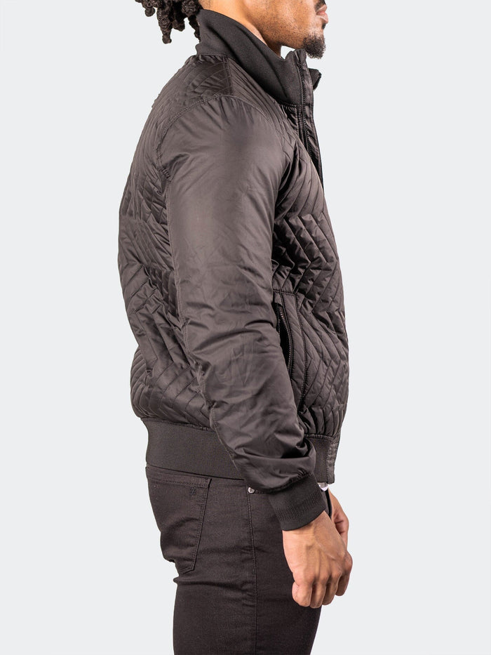 Maceoo Jacket | Bomber PuffyComb Black