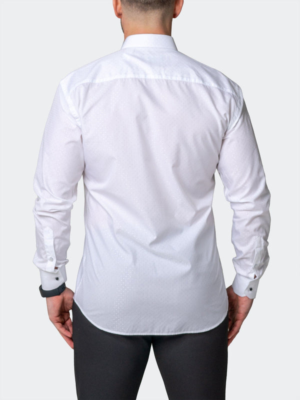 Maceoo Stretch Shirt | Ceremony Dou White