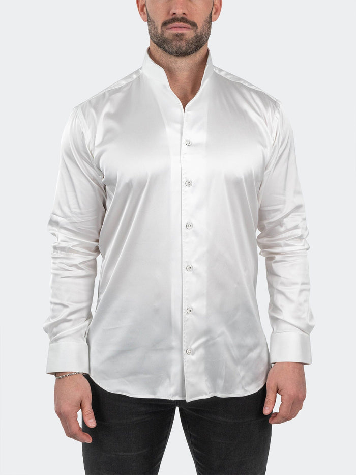 Maceoo Stretch Shirt | Ceremony Prince White