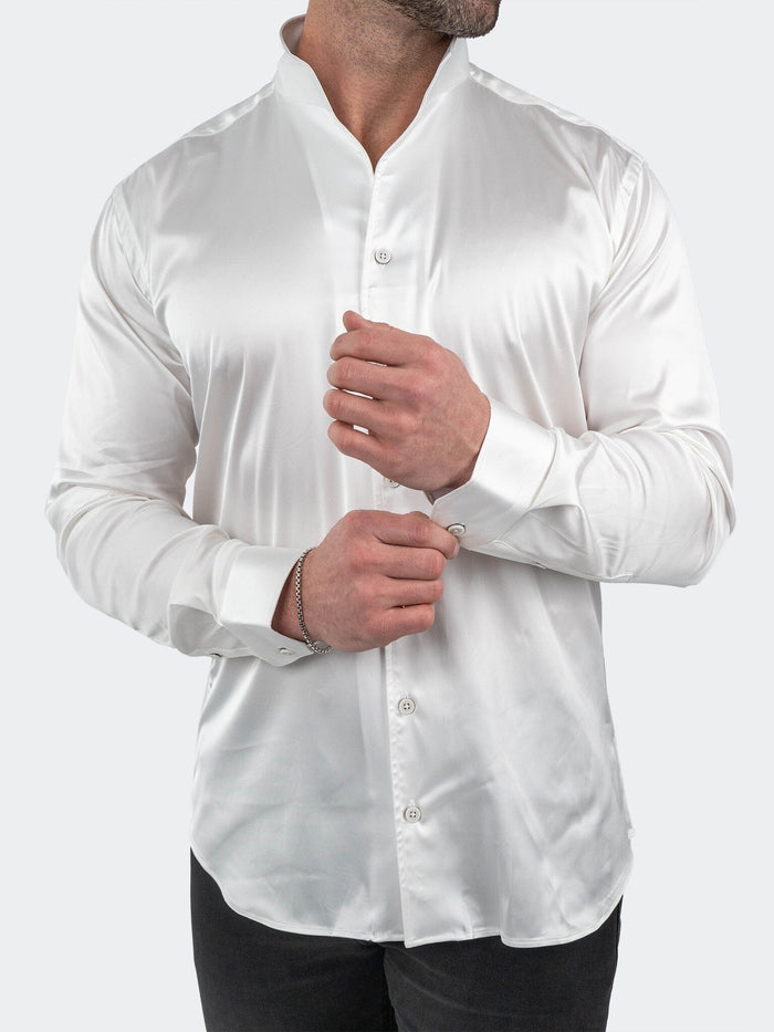 Maceoo Stretch Shirt | Ceremony Prince White