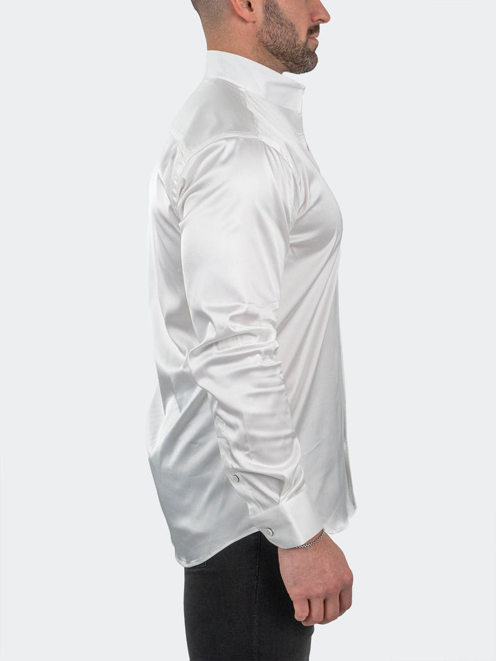 Maceoo Stretch Shirt | Ceremony Prince White