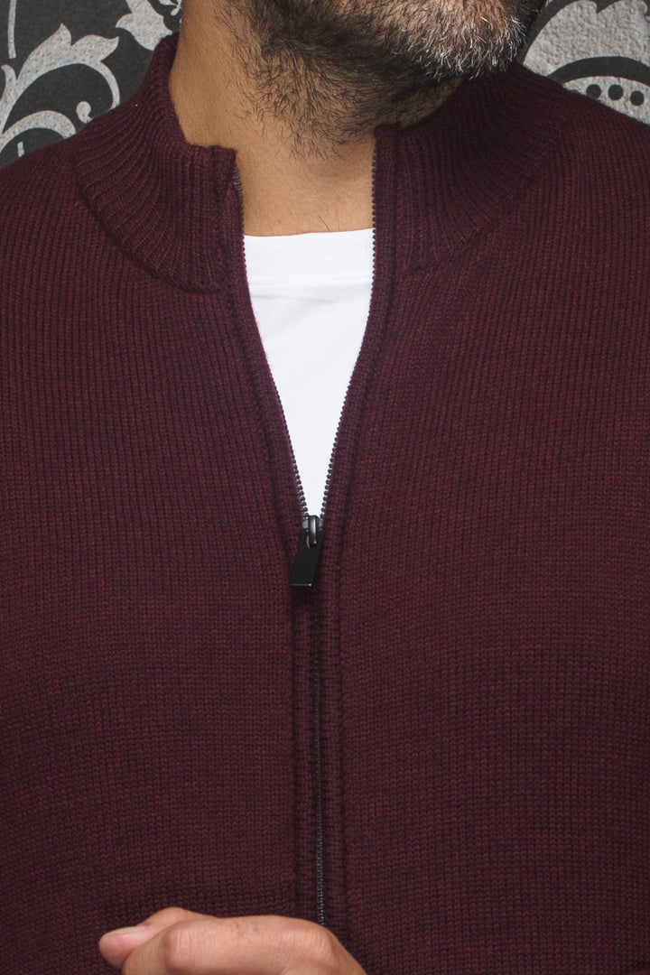 Au Noir® Sweaters | Esteban Burgundy