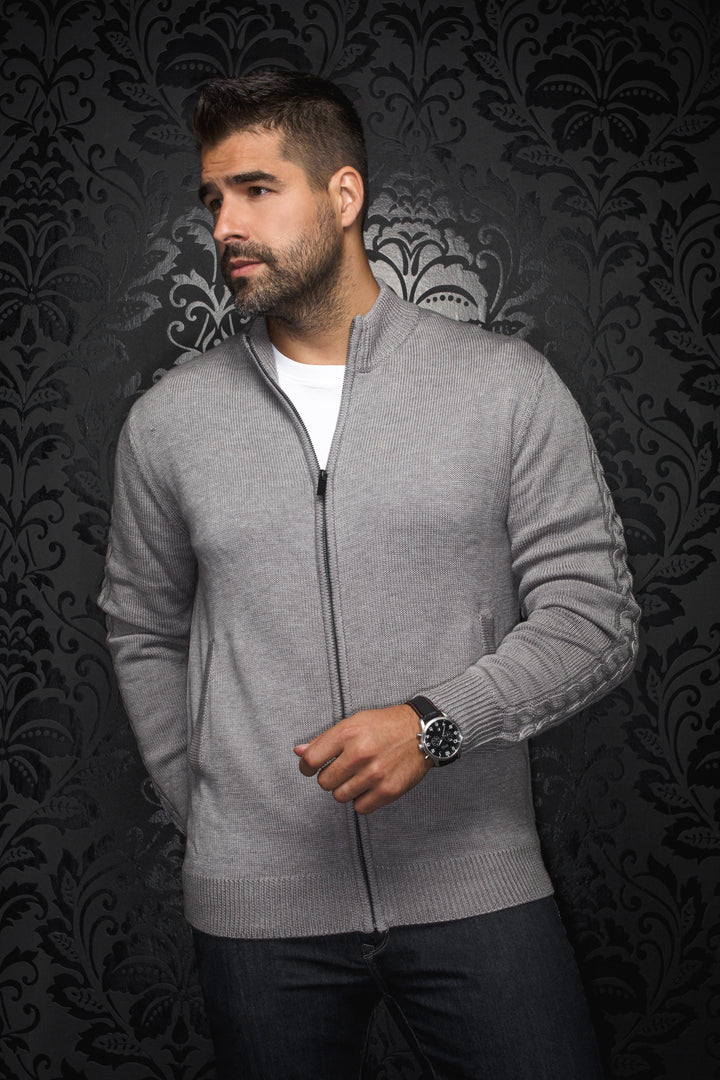 Au Noir® Sweaters | Esteban Med Grey