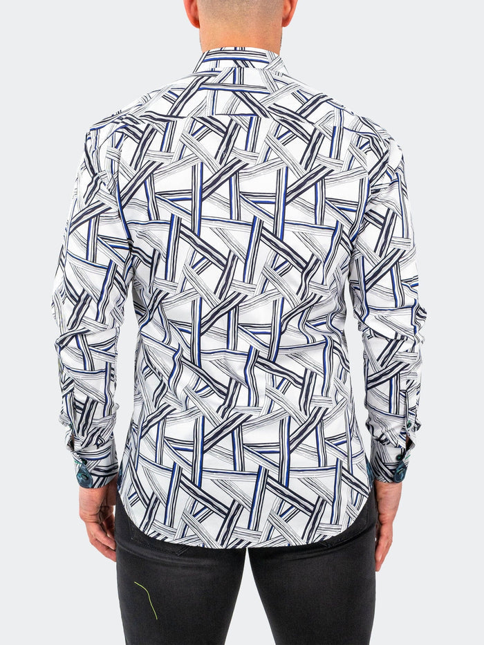 Maceoo Stretch Shirt | Einstein Bamboo Blue