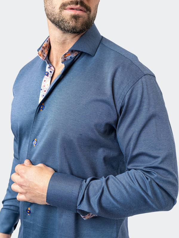 Maceoo Shirt | Einstein StretchHarper Blue