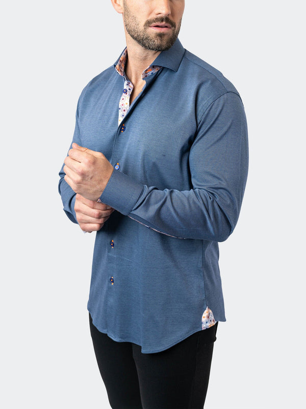 Maceoo Shirt | Einstein StretchHarper Blue