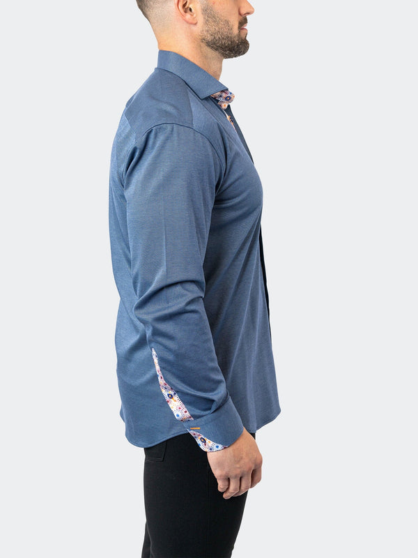 Maceoo Shirt | Einstein StretchHarper Blue