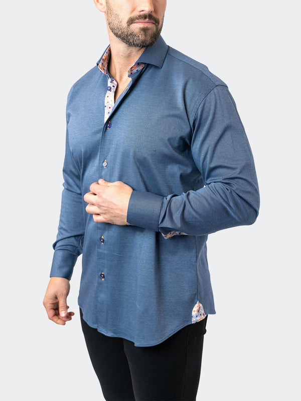 Maceoo Shirt | Einstein StretchHarper Blue