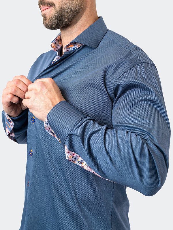 Maceoo Shirt | Einstein StretchHarper Blue