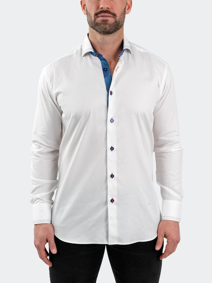 Maceoo Stretch Shirt | Einstein JacqCloud White