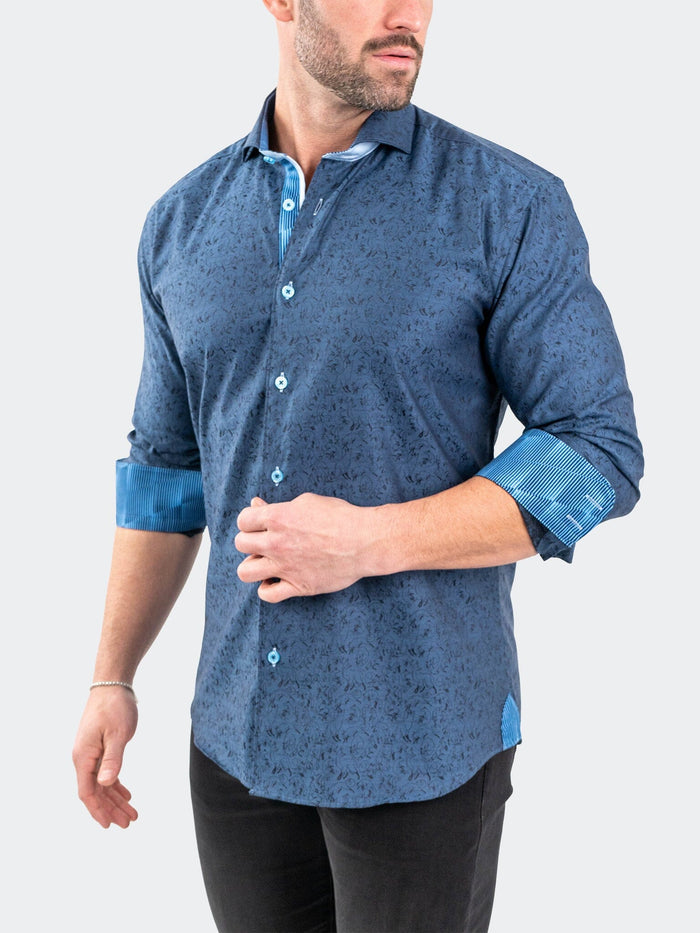 Maceoo Stretch Shirt | Einstein JacqFoxtrot Navy