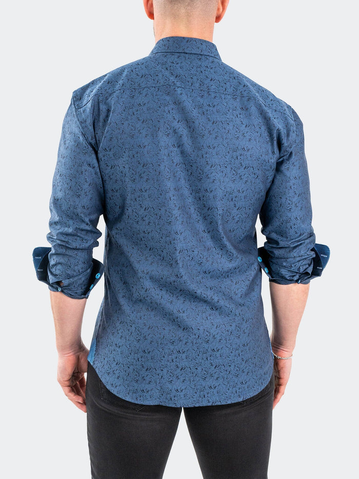 Maceoo Stretch Shirt | Einstein JacqFoxtrot Navy