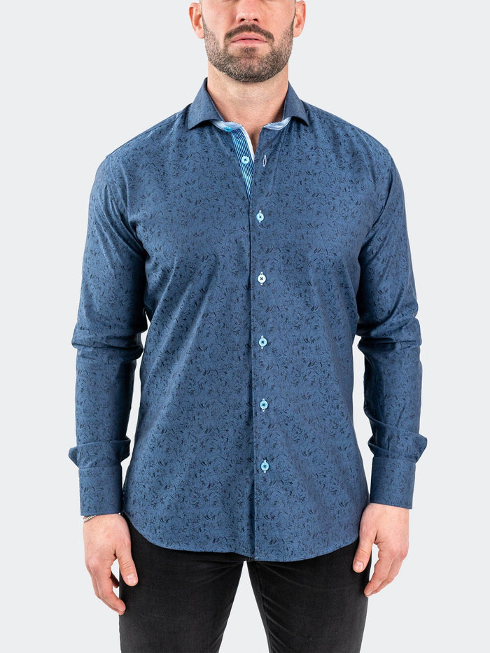 Maceoo Stretch Shirt | Einstein JacqFoxtrot Navy