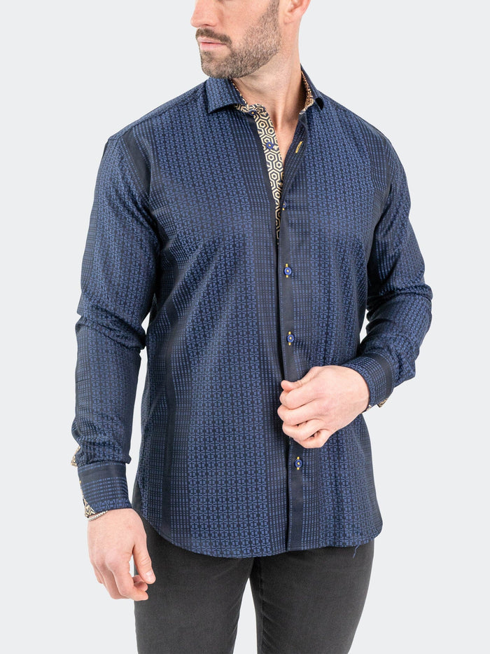 Maceoo Stretch Shirt | Einstein JacqHoneyThree Blue