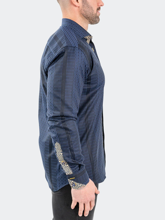 Maceoo Stretch Shirt | Einstein JacqHoneyThree Blue