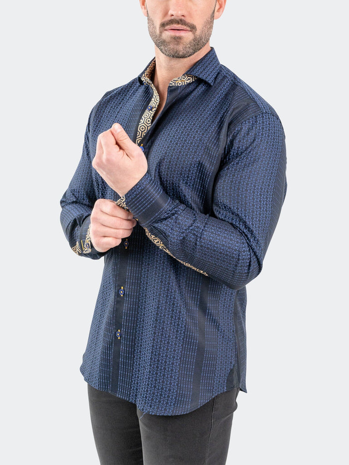 Maceoo Stretch Shirt | Einstein JacqHoneyThree Blue