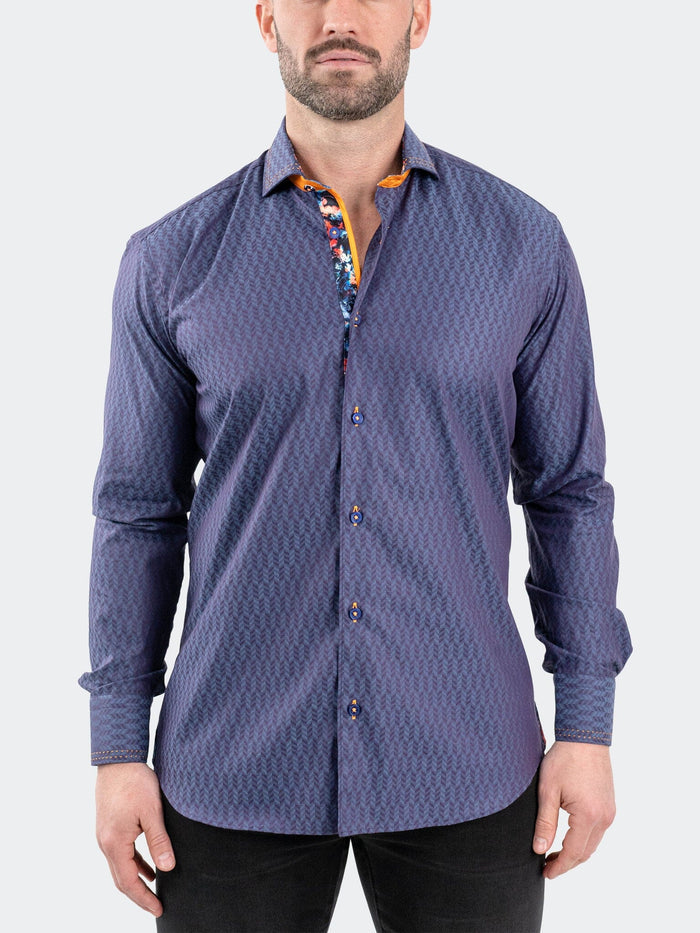 Maceoo Stretch Shirt | Einstein Jacqpique Purple